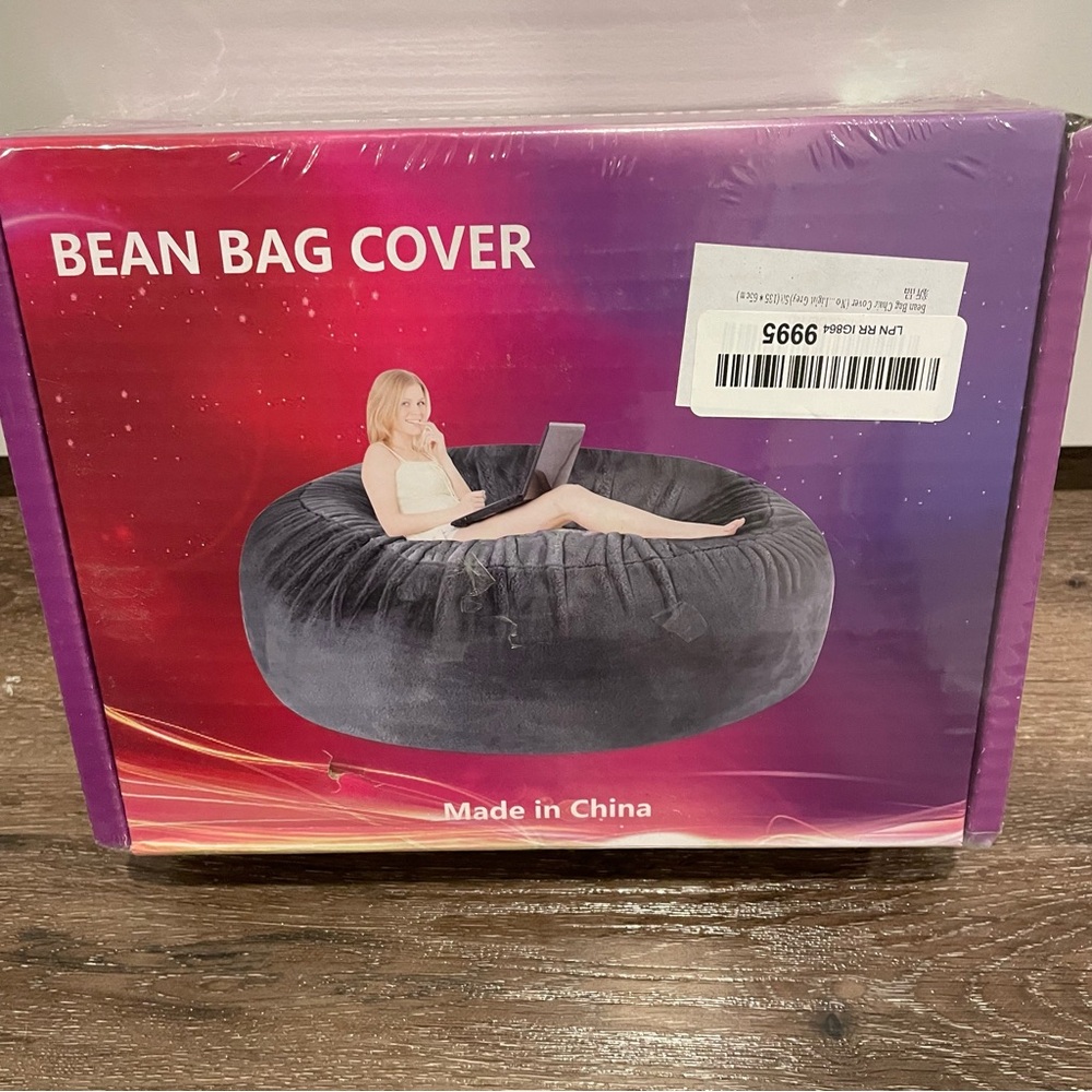 Gray Bean Bag Cover